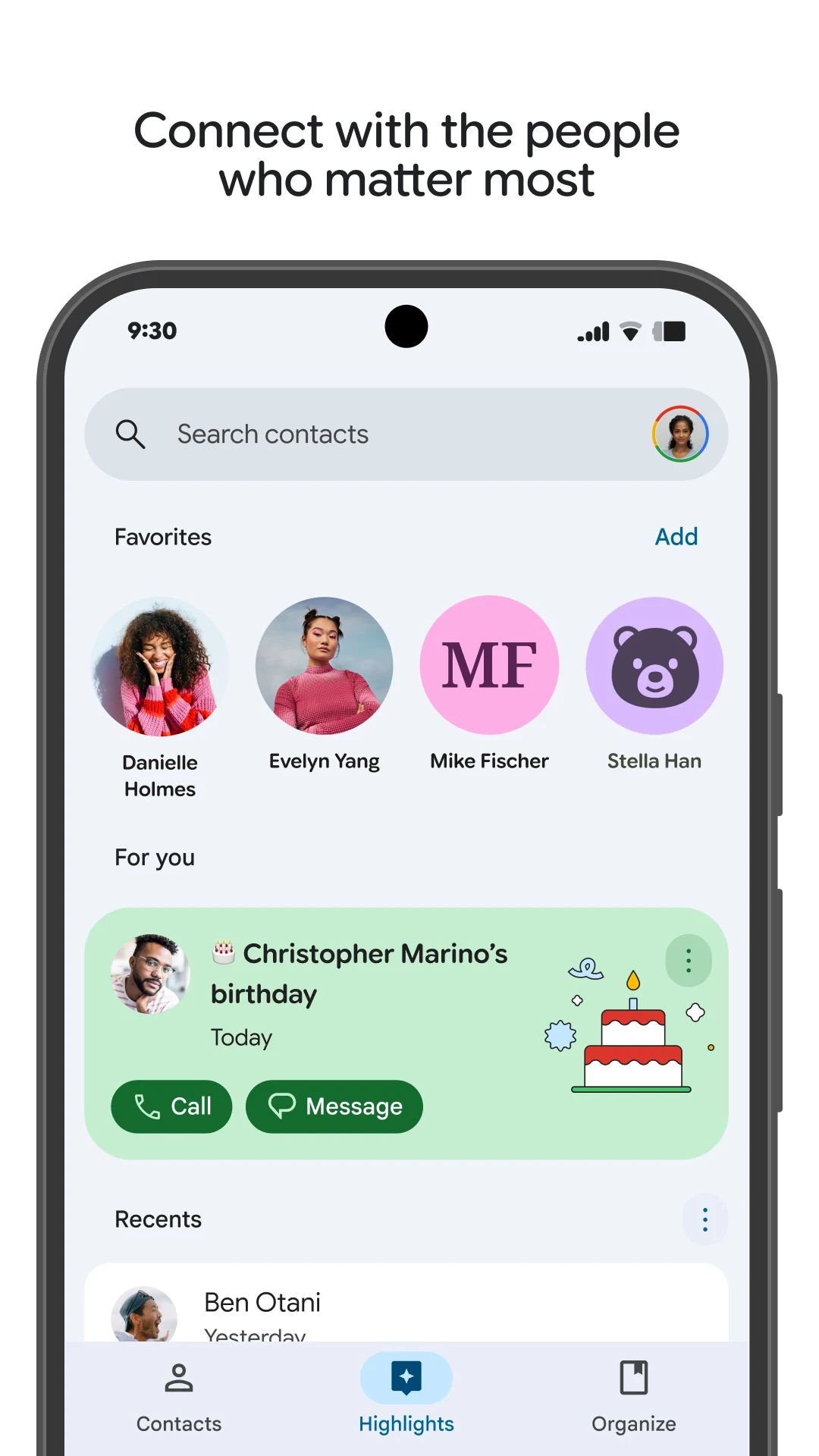 Danh bạ screenshot