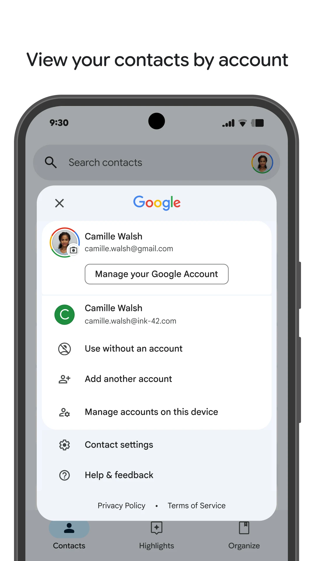 Danh bạ screenshot